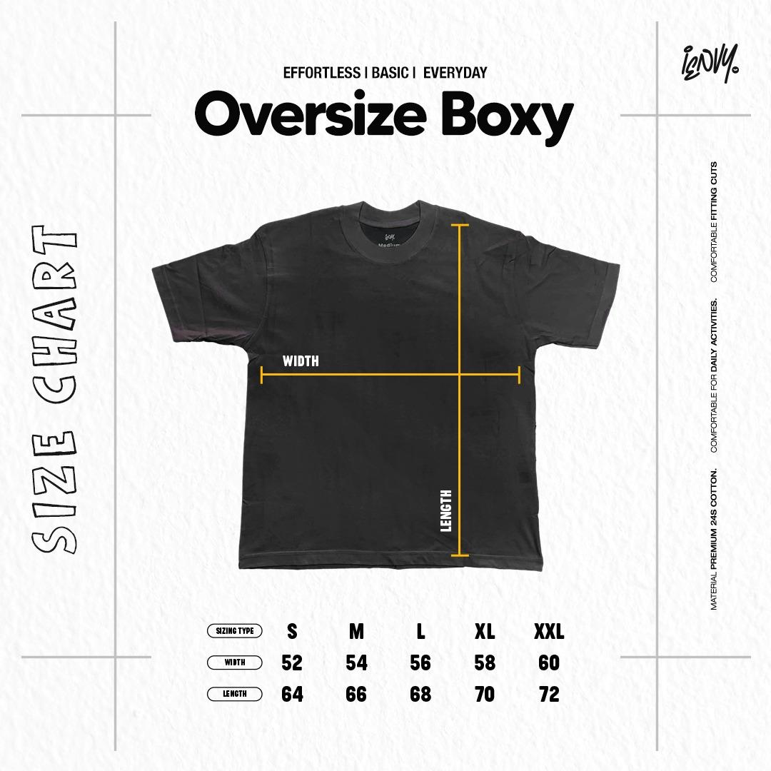 Boxy Oversize Tees - Red