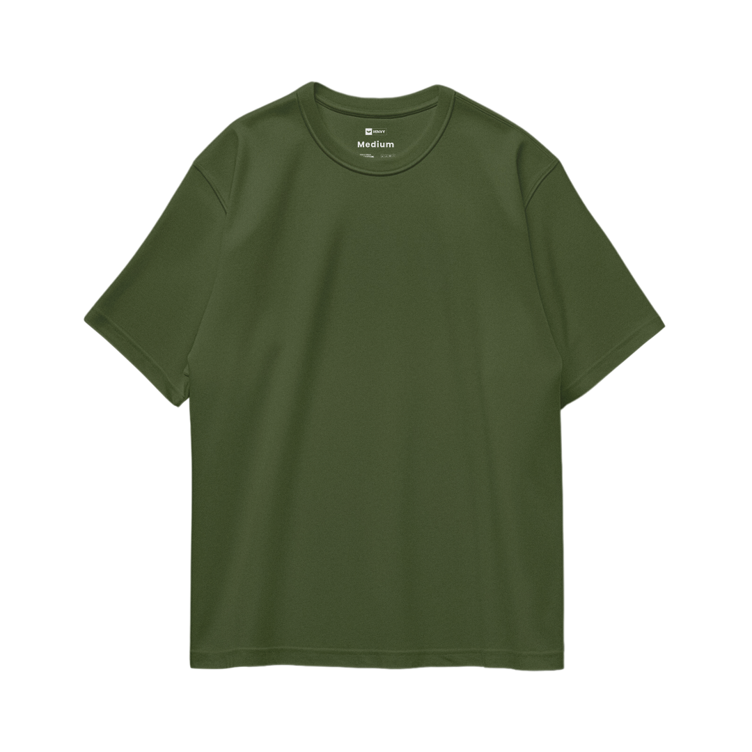 Basic Oversize Tees - Army Green