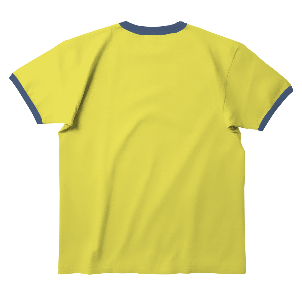 Ring Tees - Yellow ring Navy