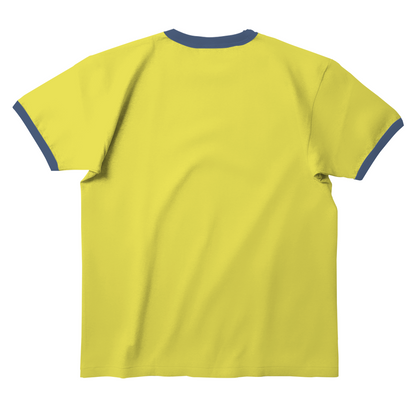 Ring Tees - Yellow ring Navy