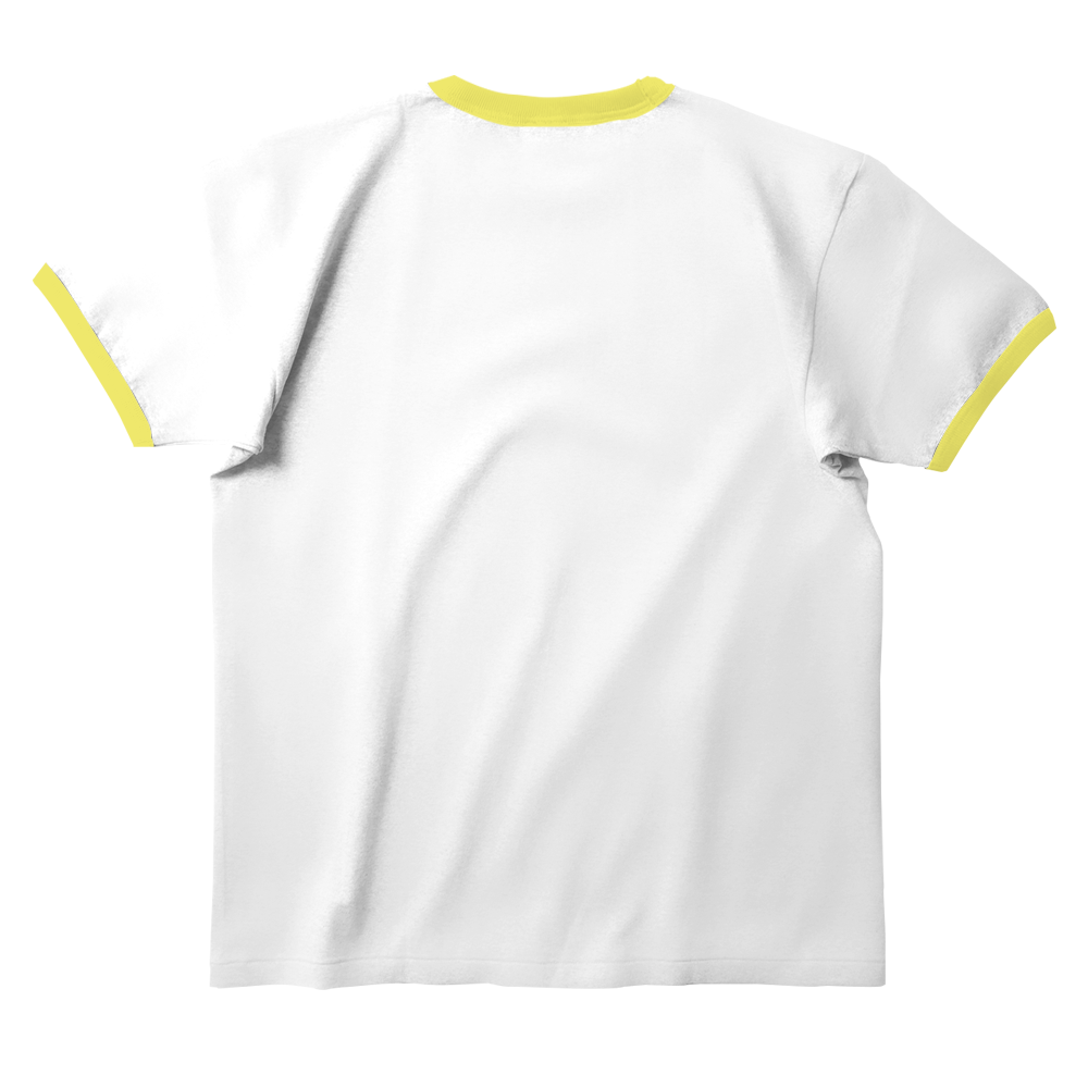Ring Tees - White ring Yellow