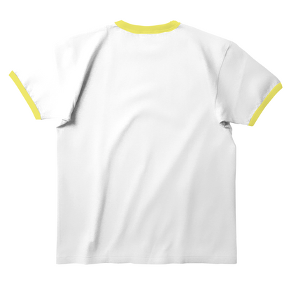 Ring Tees - White ring Yellow