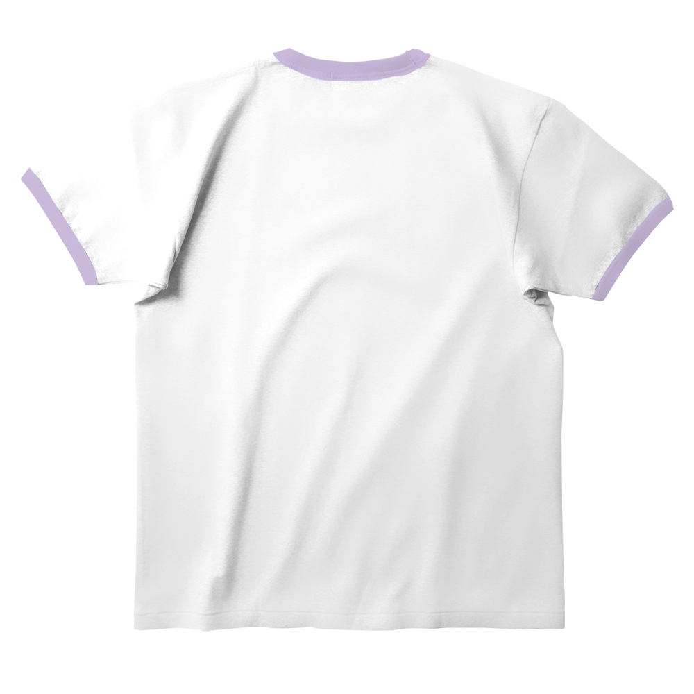 Ring Tees - White ring Violet