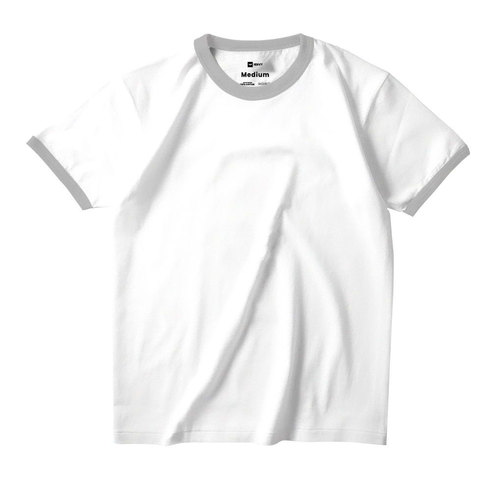 Ring Tees - White ring Misty