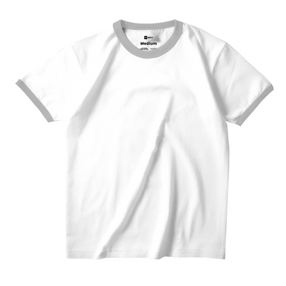 Ring Tees - White ring Misty