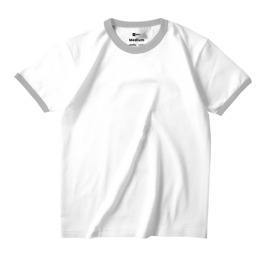 Ring Tees - White ring Misty