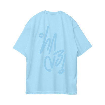 Sign Oversize Tees - Baby Blue