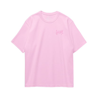 Sign Oversize Tees - Baby Pink