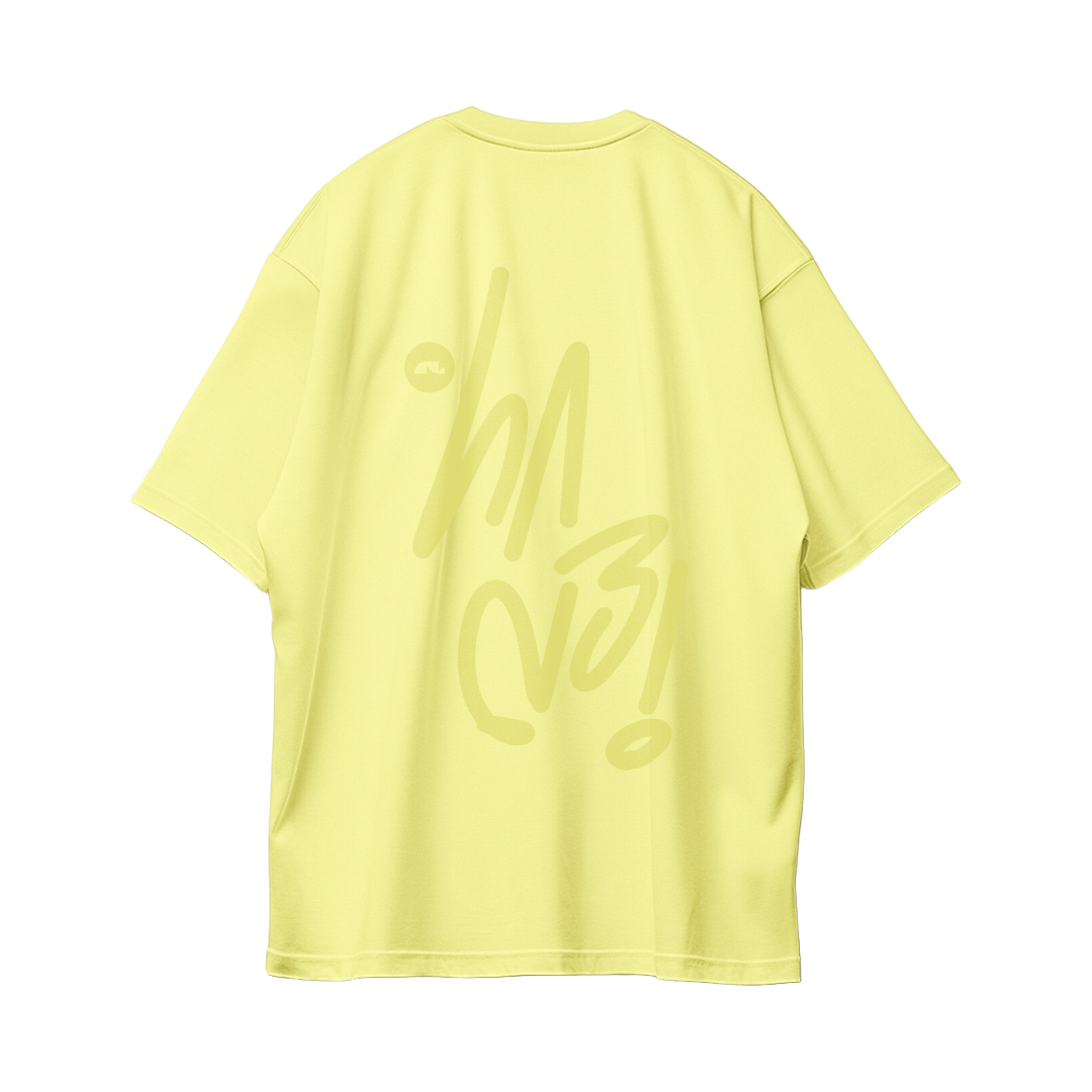 Sign Oversize Tees - Baby Yellow