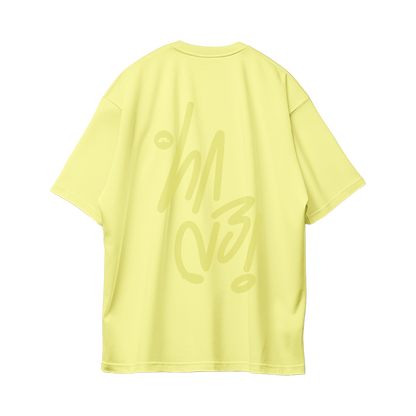 Sign Oversize Tees - Baby Yellow