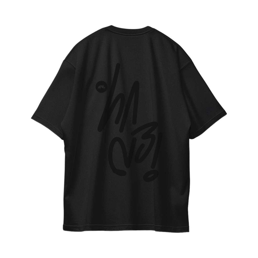 Sign Oversize Tees - Black