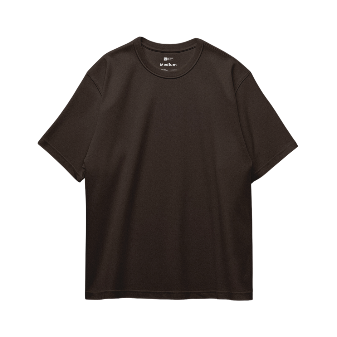 Basic Oversize Tees - Dark Brown
