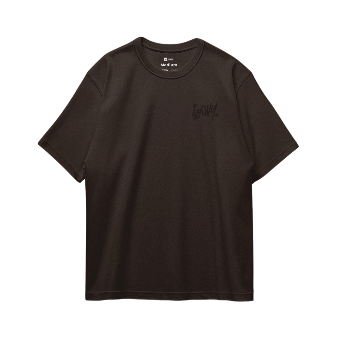 Sign Oversize Tees - Dark Brown