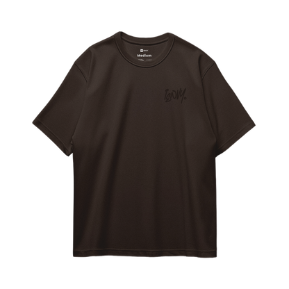Sign Oversize Tees - Dark Brown