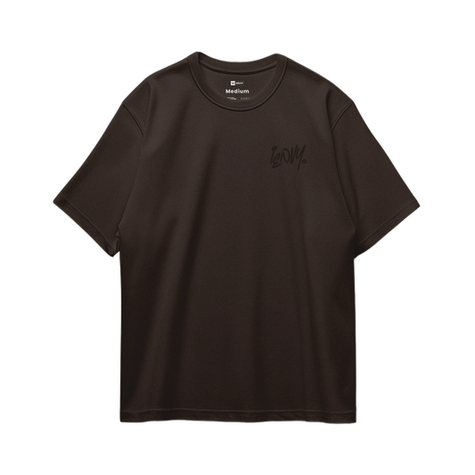 Sign Oversize Tees - Dark Brown