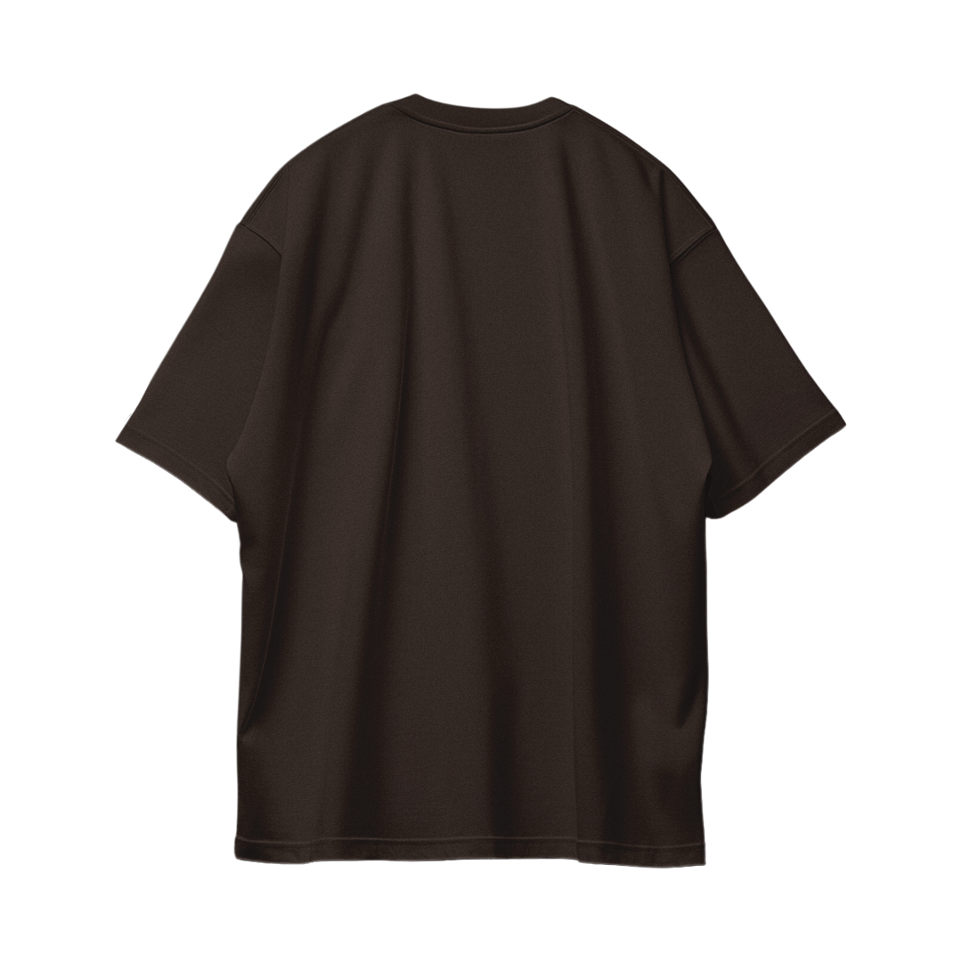 Basic Oversize Tees - Dark Brown