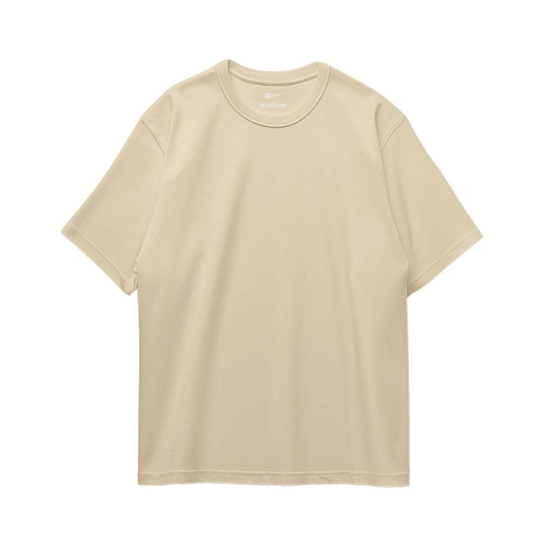 Basic Oversize Tees - Cream