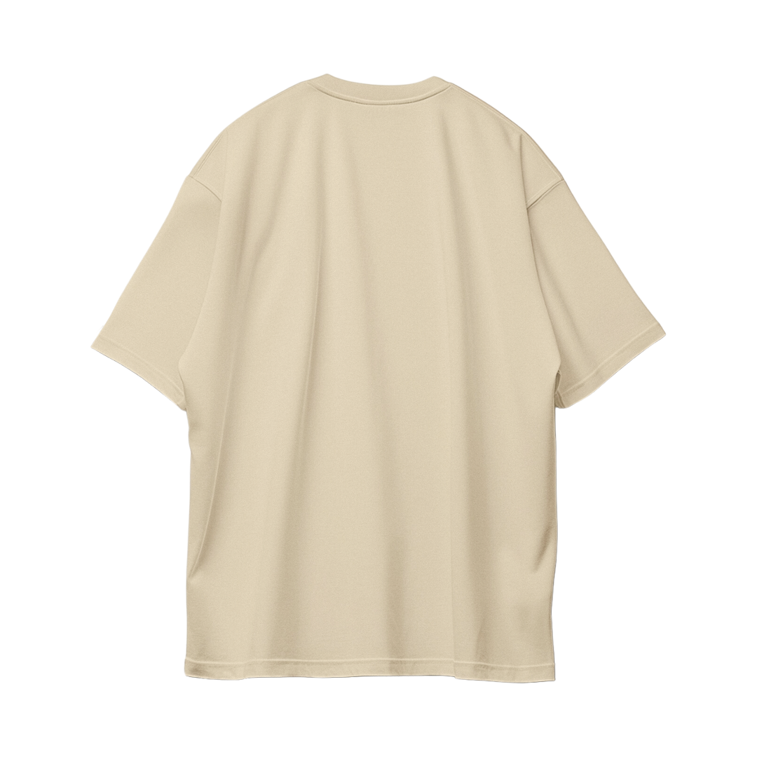 Basic Oversize Tees - Cream