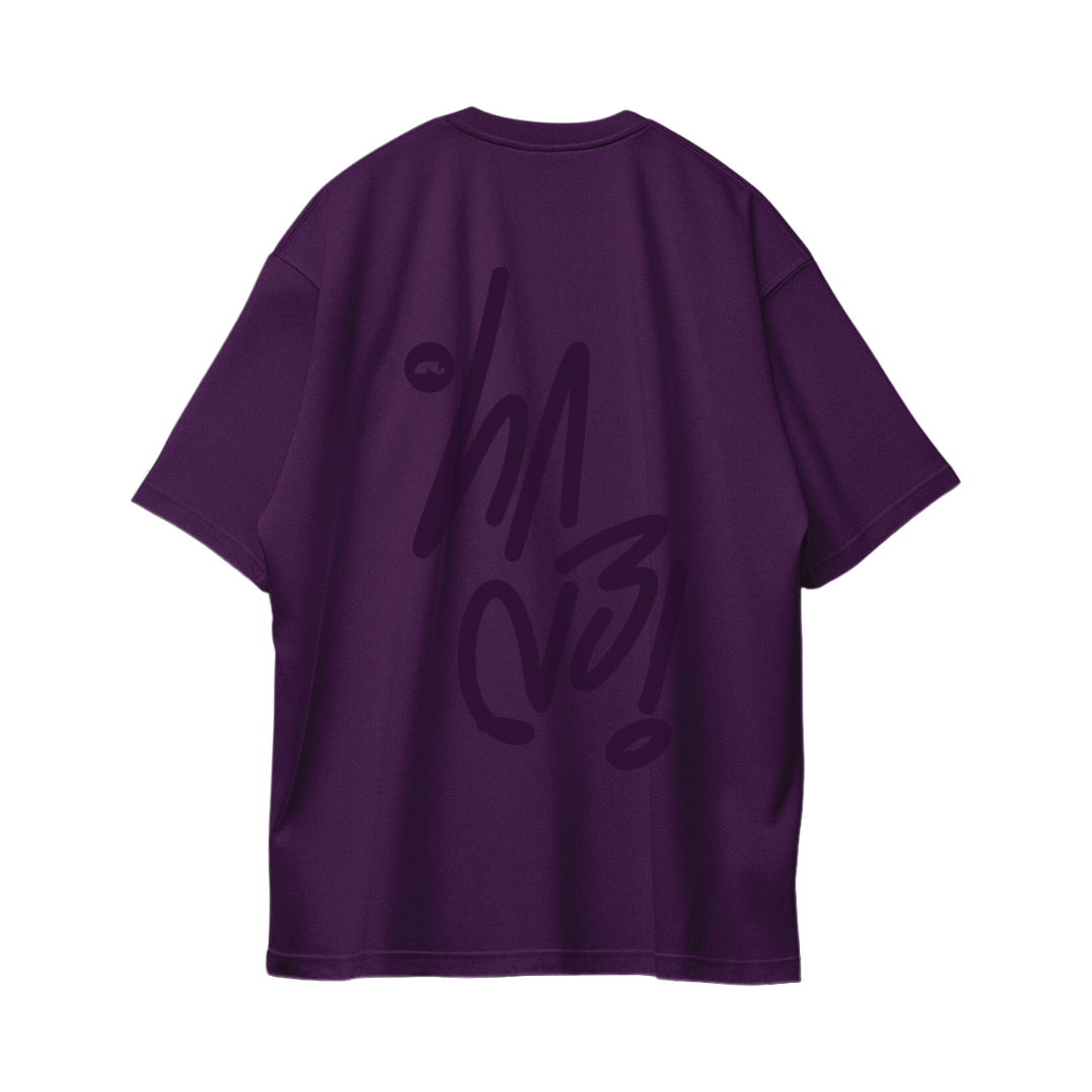 Sign Oversize Tees - Purple