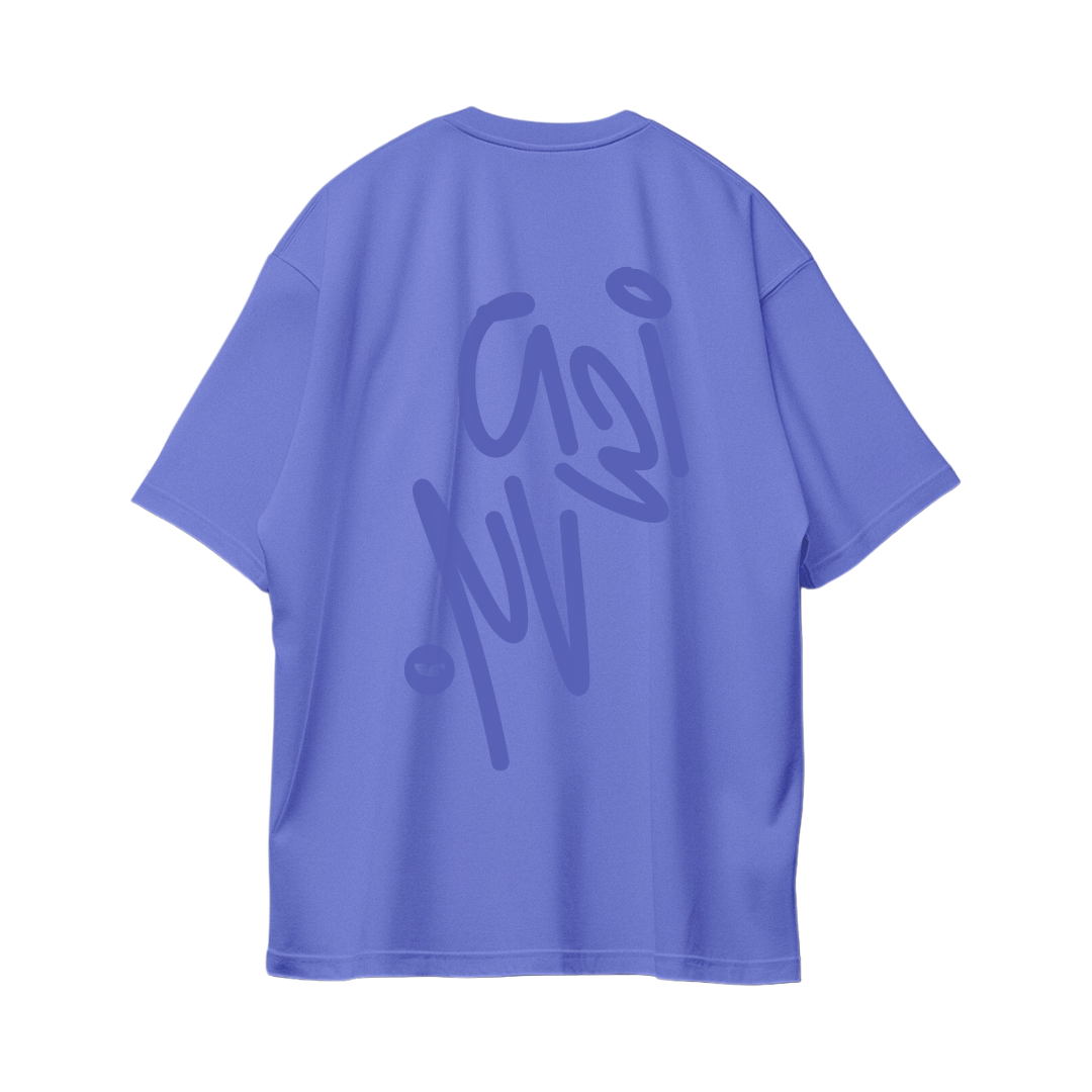 Sign Oversize Tees - Deep Blue