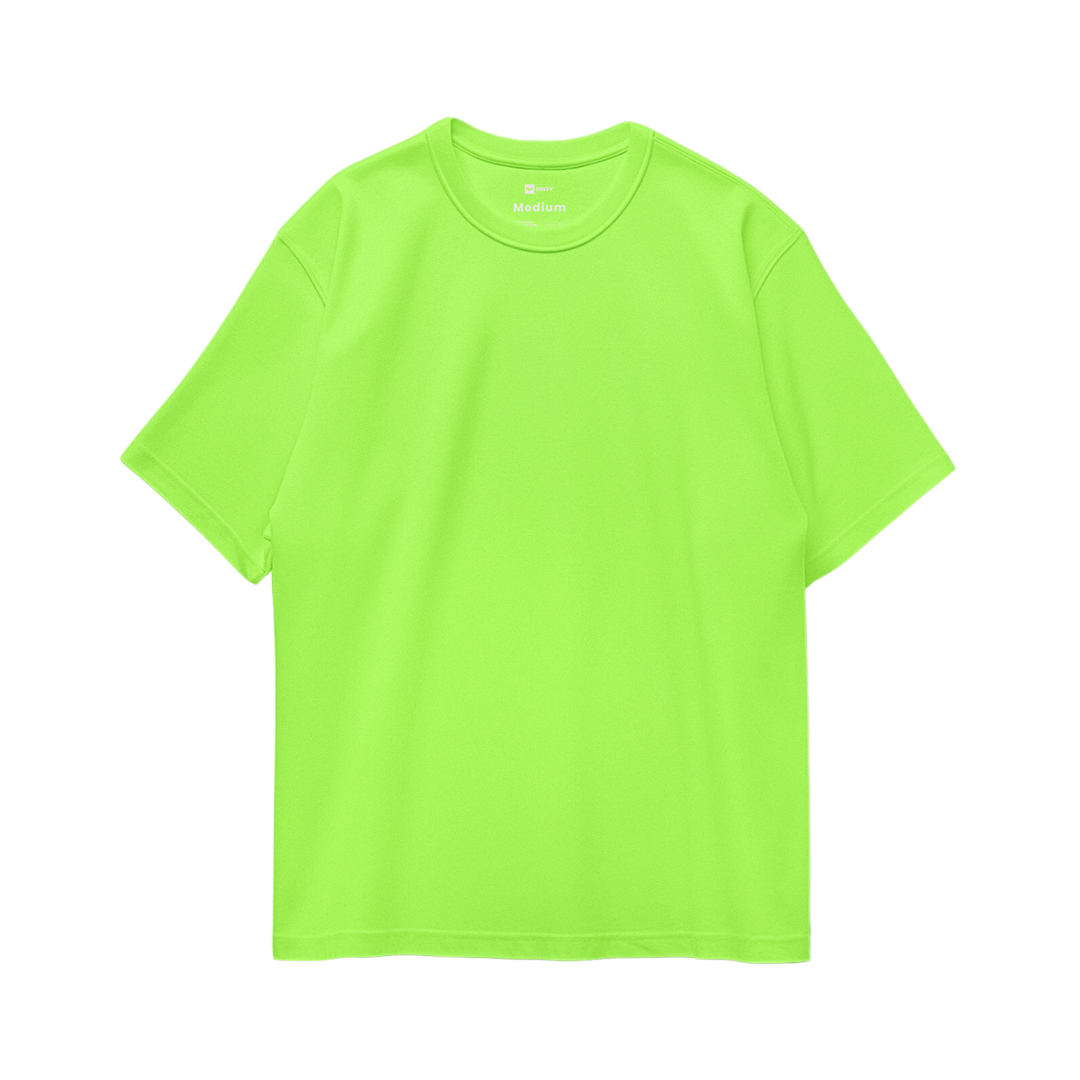 Basic Oversize Tees - Stabillo Green