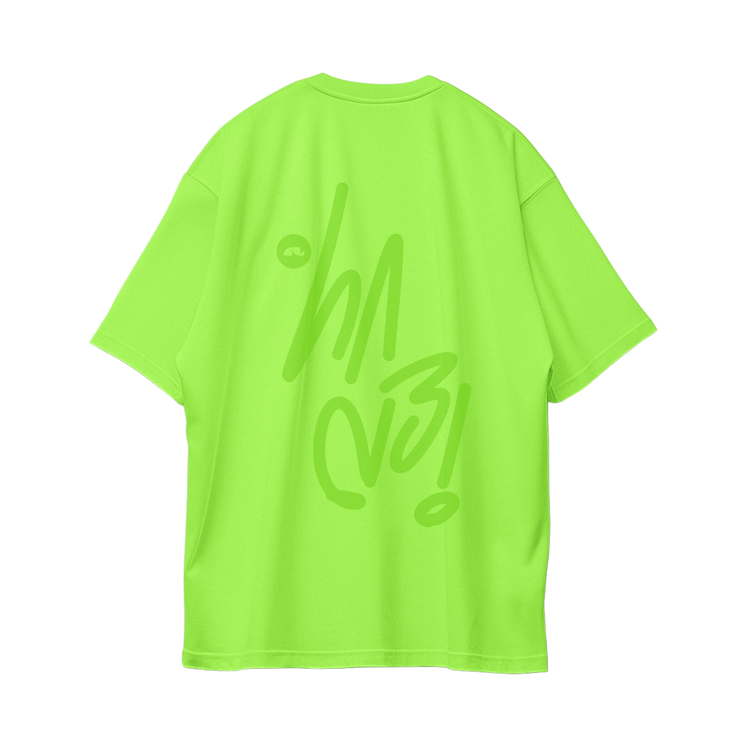 Sign Oversize Tees - Stabillo Green