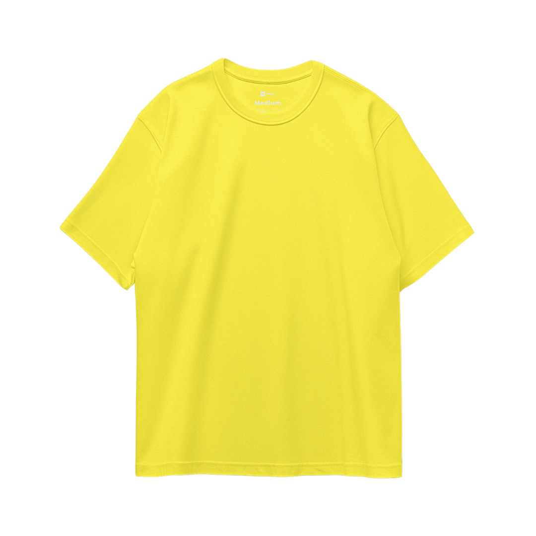 Basic Oversize Tees - Yellow