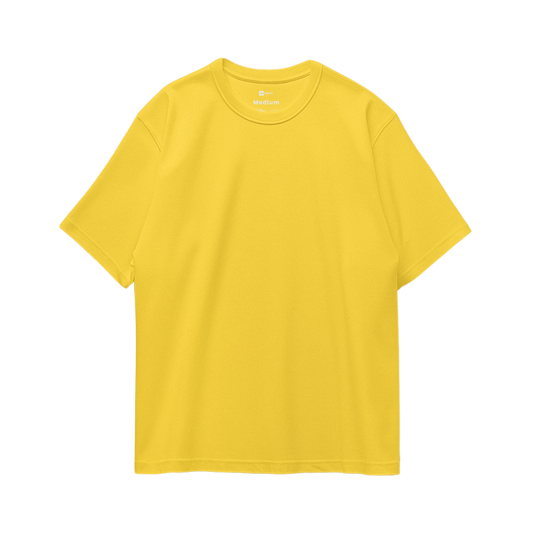 Basic Oversize Tees - Dark Yellow