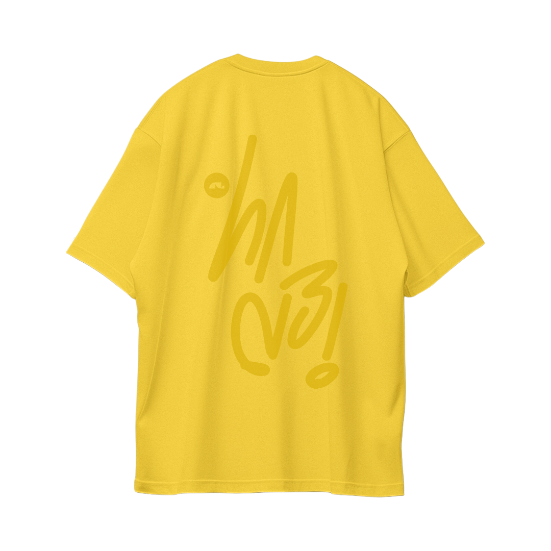 Sign Oversize Tees - Dark Yellow