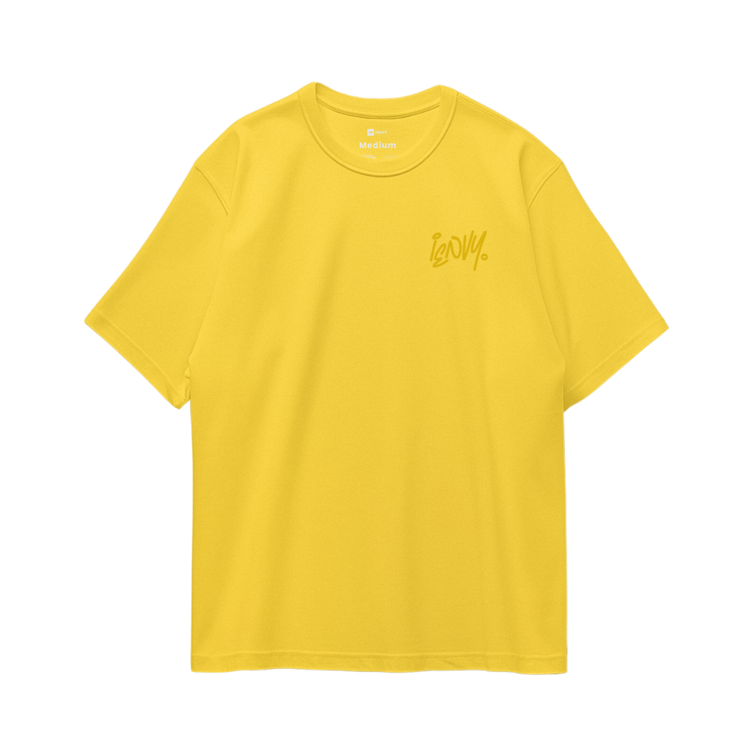 Sign Oversize Tees - Dark Yellow