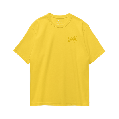 Sign Oversize Tees - Dark Yellow
