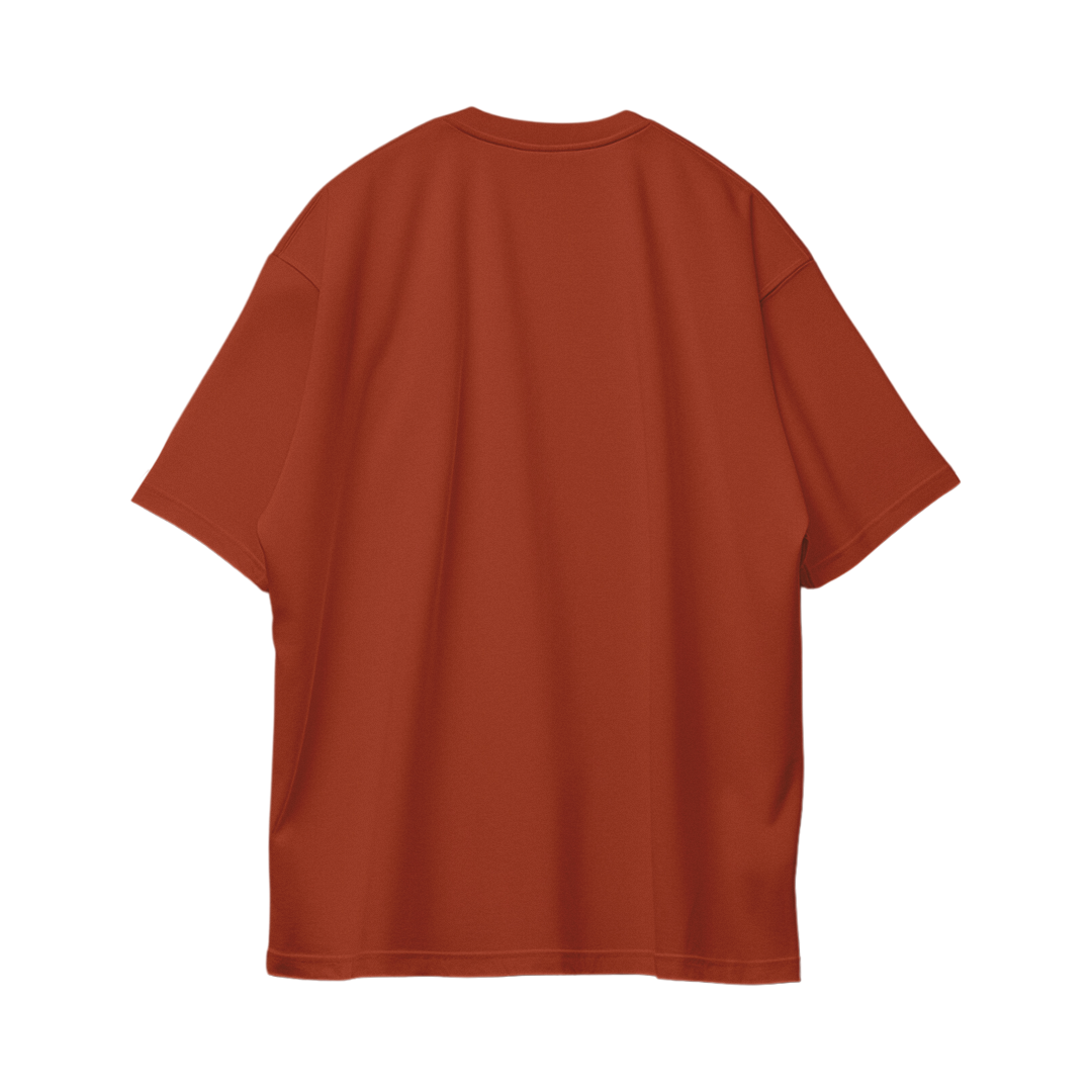 Basic Oversize Tees - Red Brick