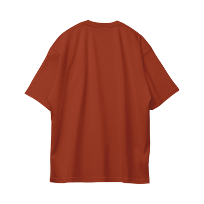 Basic Oversize Tees - Red Brick