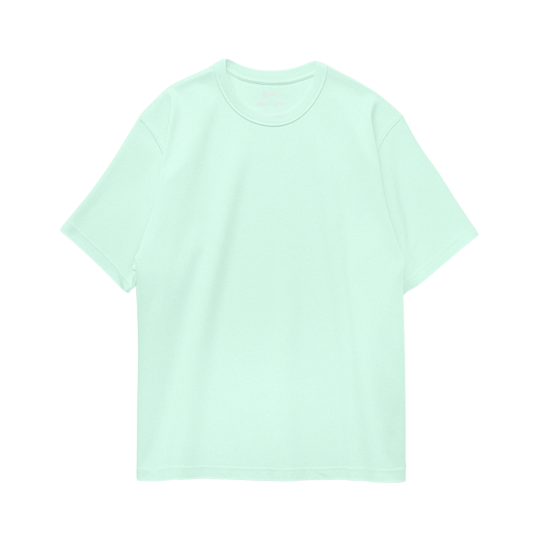 Basic Oversize Tees - Mint Green