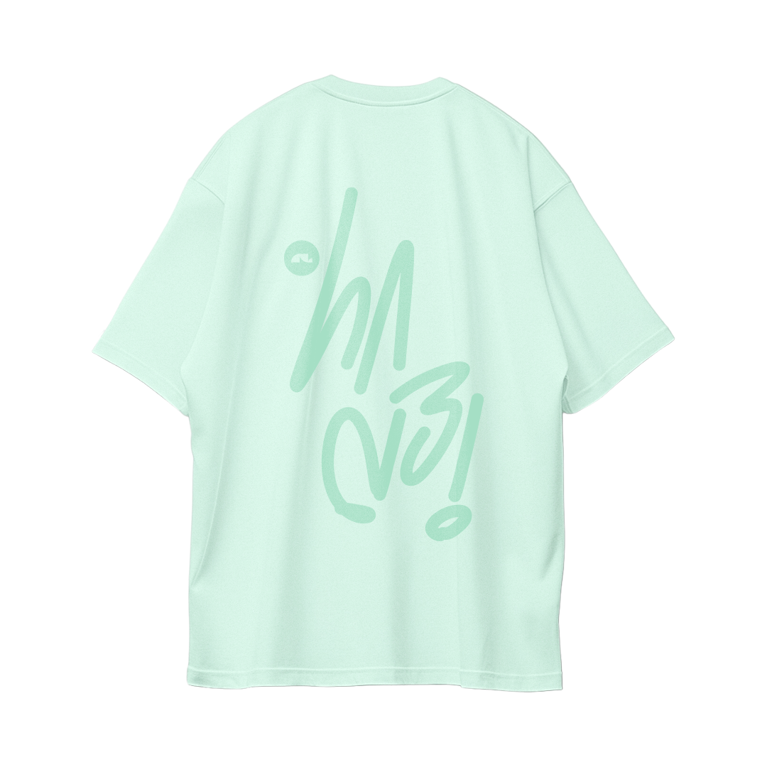 Sign Oversize Tees - Mint Green