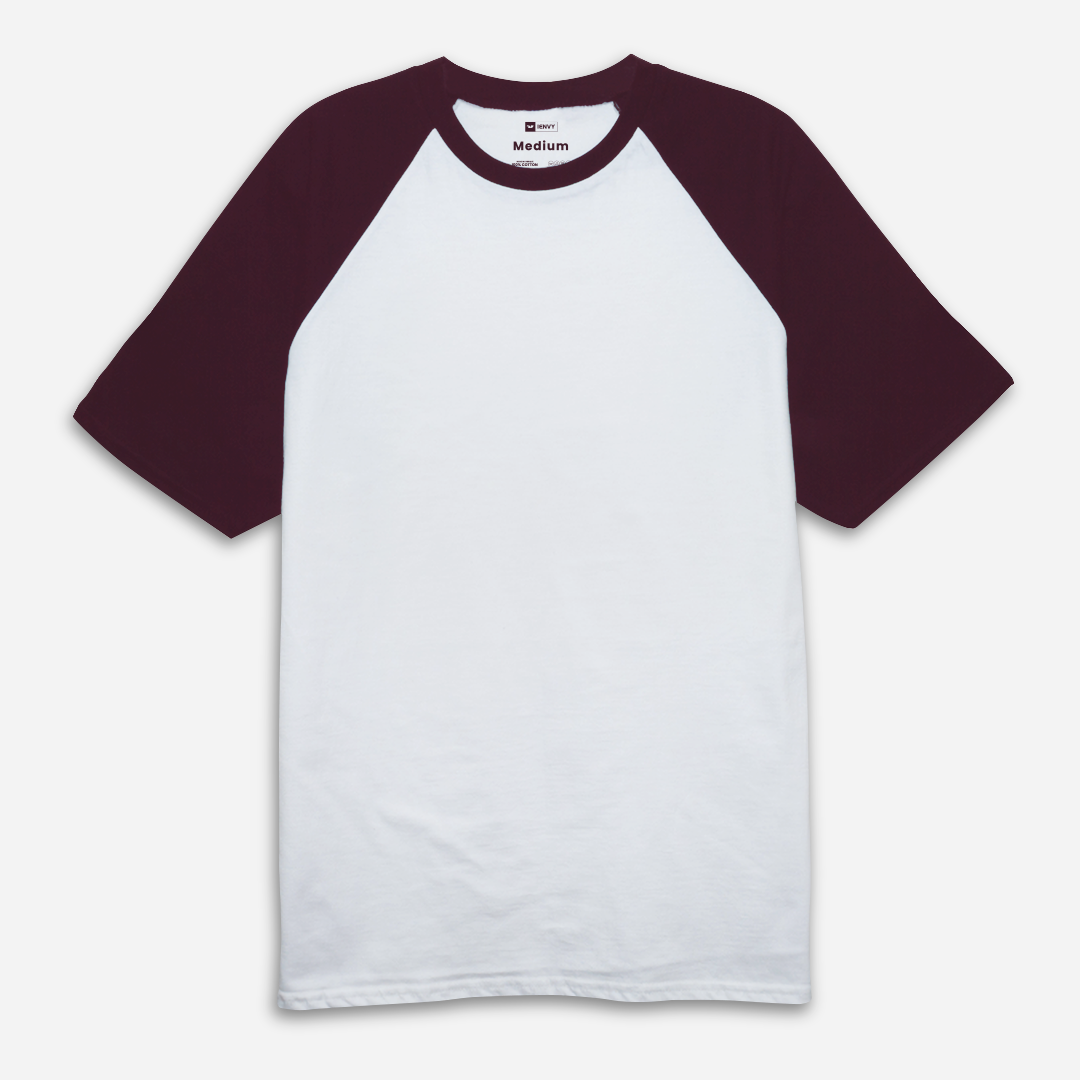 Reglan Tees - White Maroon