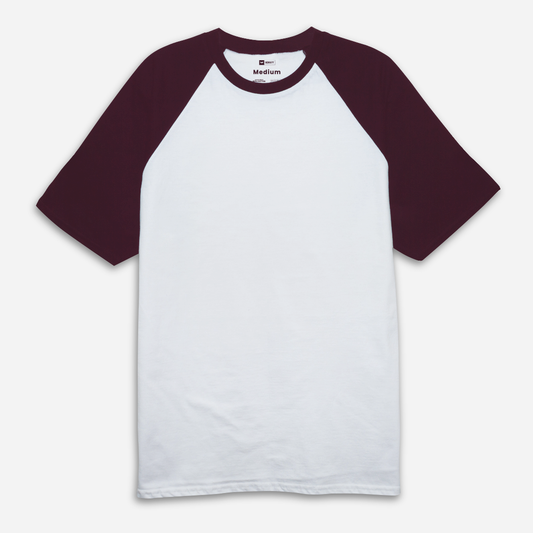 Reglan Tees - White Maroon