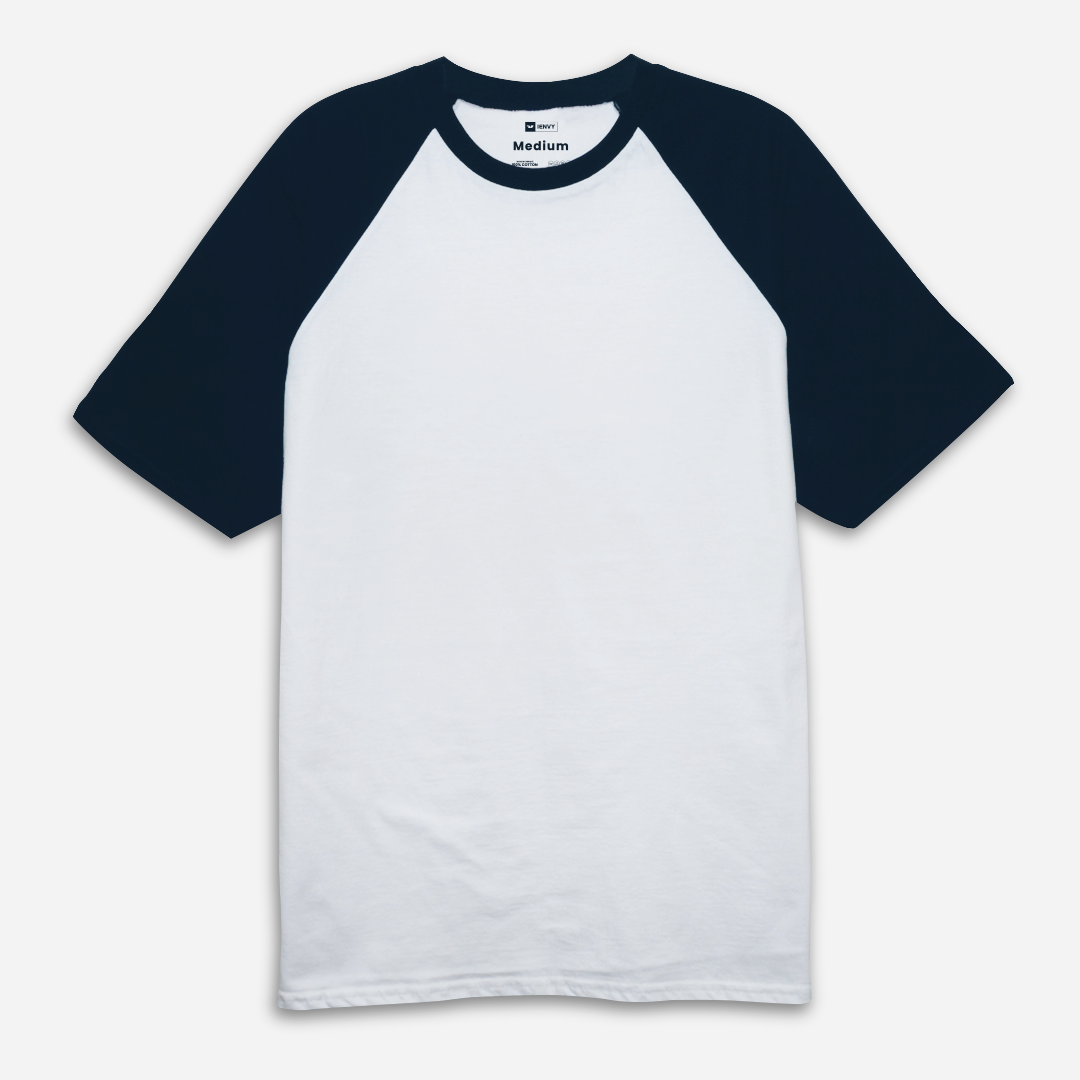 Reglan Tees - White Navy
