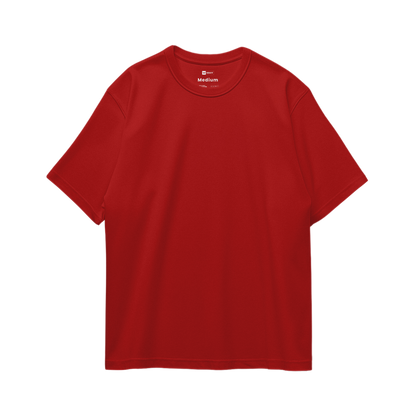 Basic Oversize Tees - Red