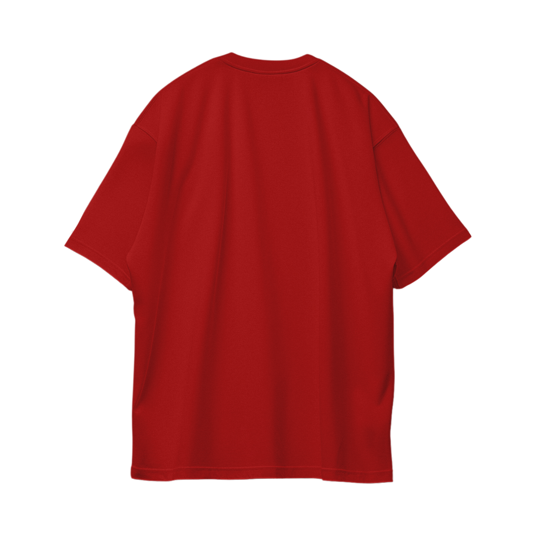Basic Oversize Tees - Red