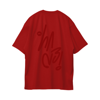 Sign Oversize Tees - Red