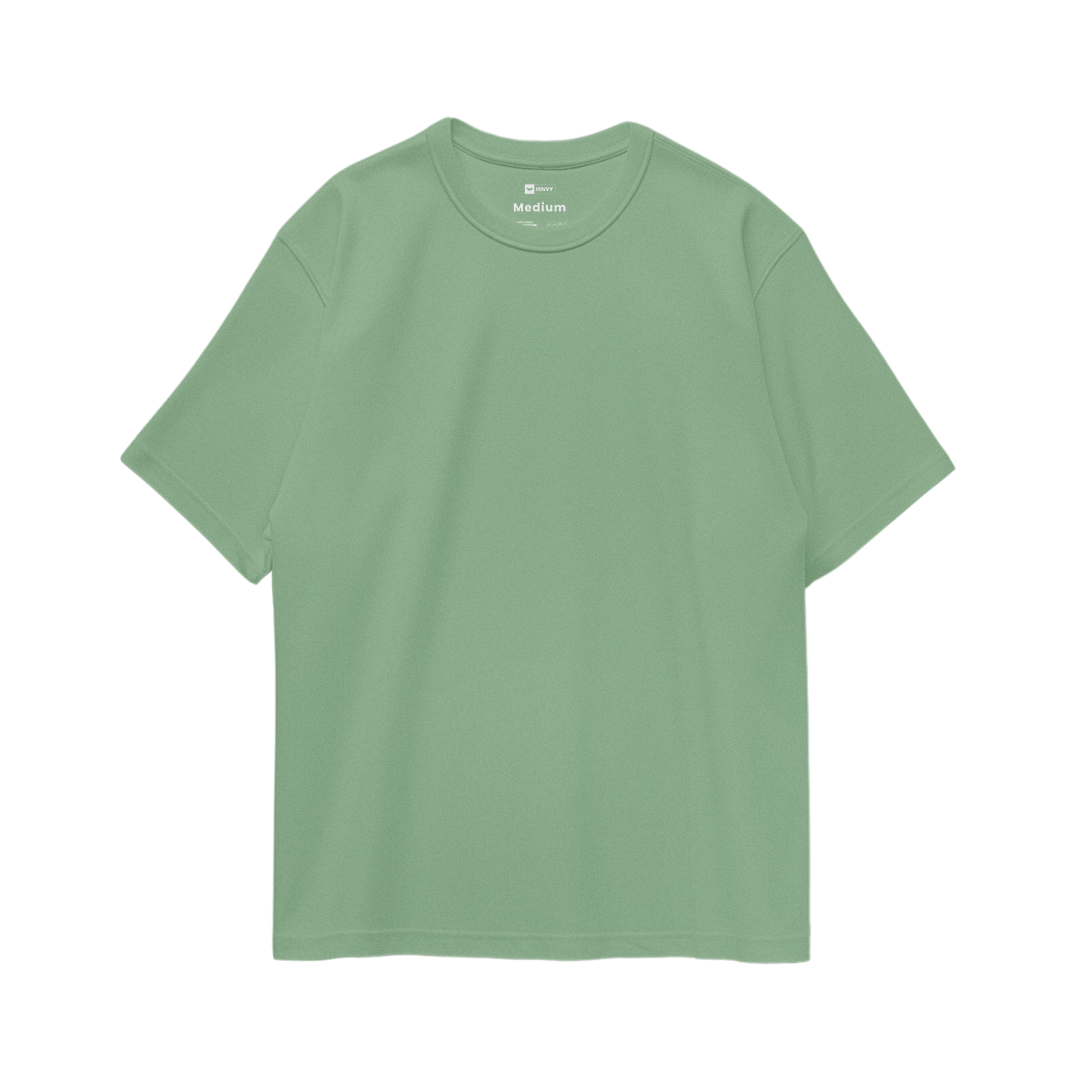 Basic Oversize Tees - Sage