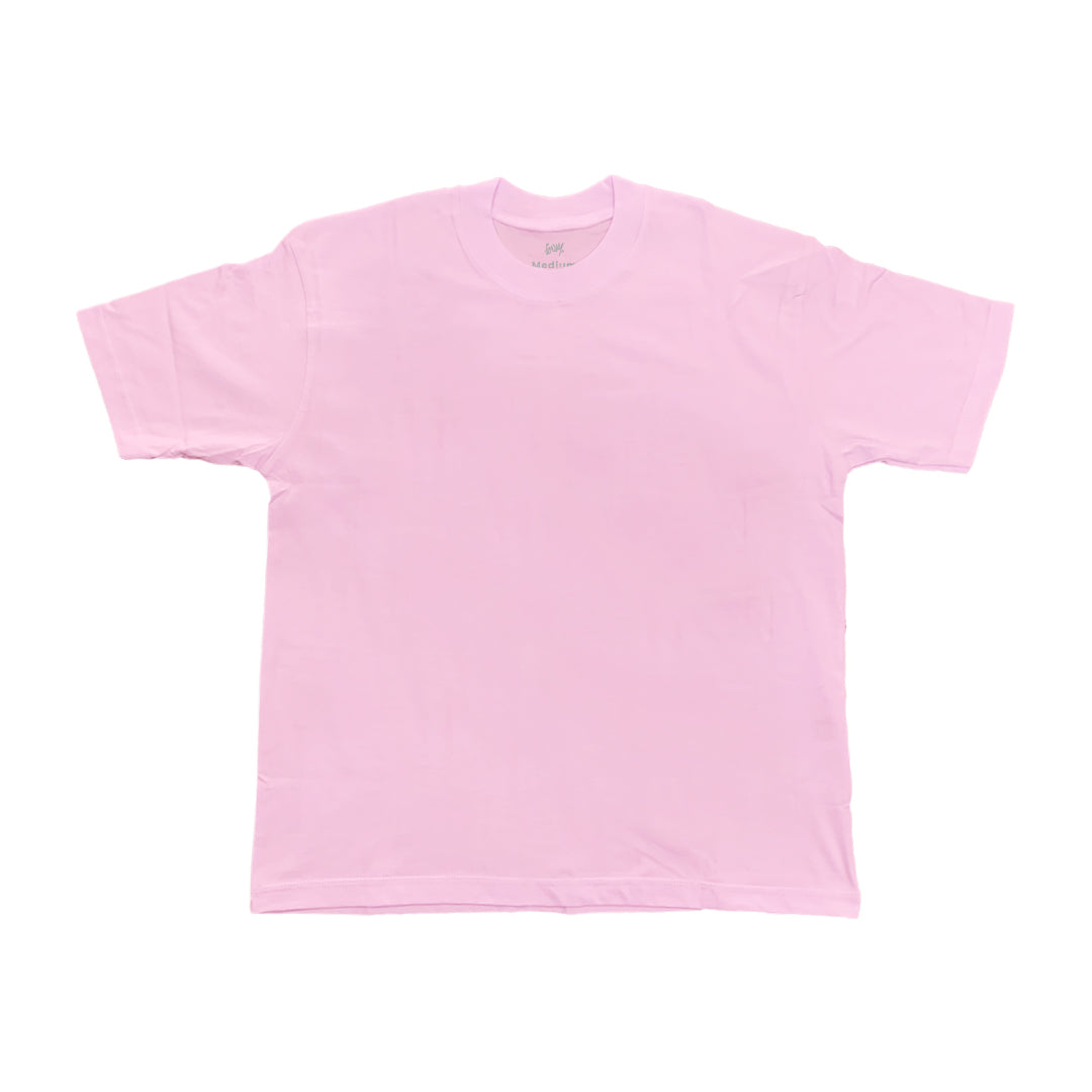 Boxy Oversize Tees - Baby Pink