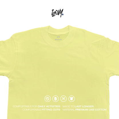 Boxy Oversize Tees - Baby Yellow