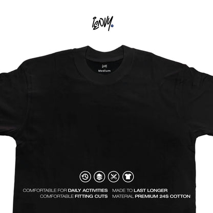 Boxy Oversize Tees - Black