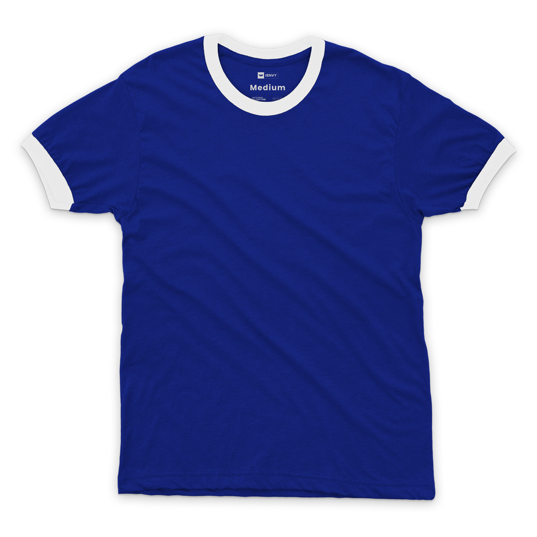 Ring Tees - Royal Blue ring White