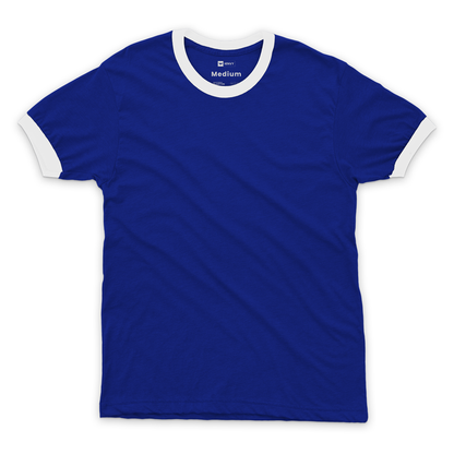 Ring Tees - Royal Blue ring White