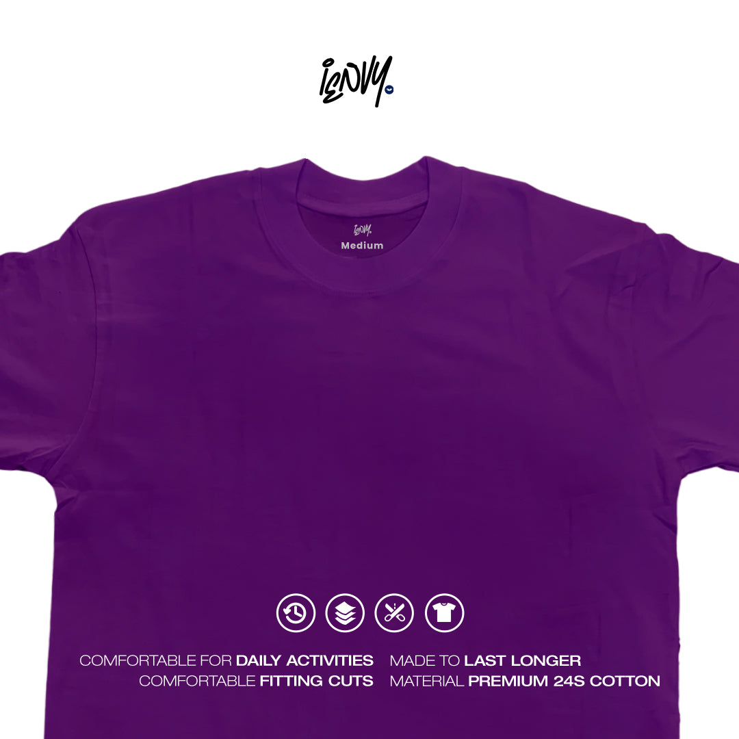 Boxy Oversize Tees - Purple