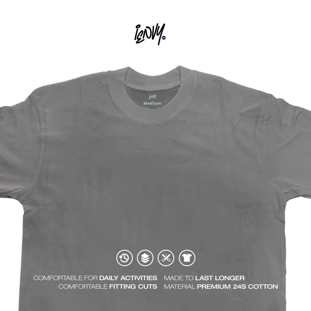 Boxy Oversize Tees - Grey