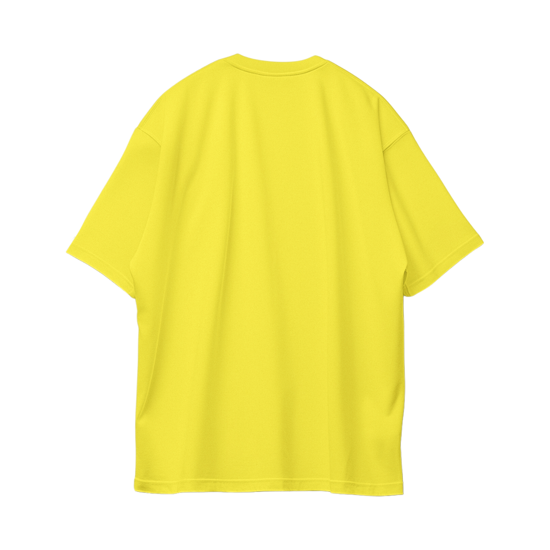 Basic Oversize Tees - Yellow
